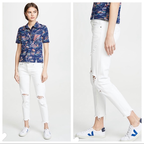 MOUSSY VINTAGE Deming Tapered White Jeans SIZE 25 - Picture 3 of 15